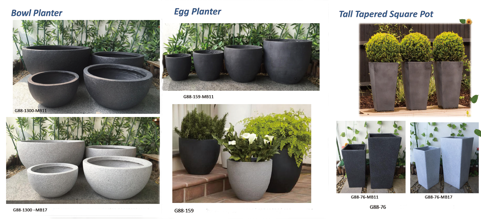Pot de plantation de fleurs en plastique en forme d'œuf classique, maison et jardin