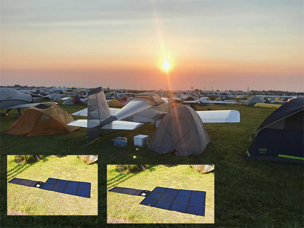 170W Flodable SUNPOWER High Efficiency 25% Solar Charger-Solar Blanket 2FFM113C-NEWLIGHT ENERGY