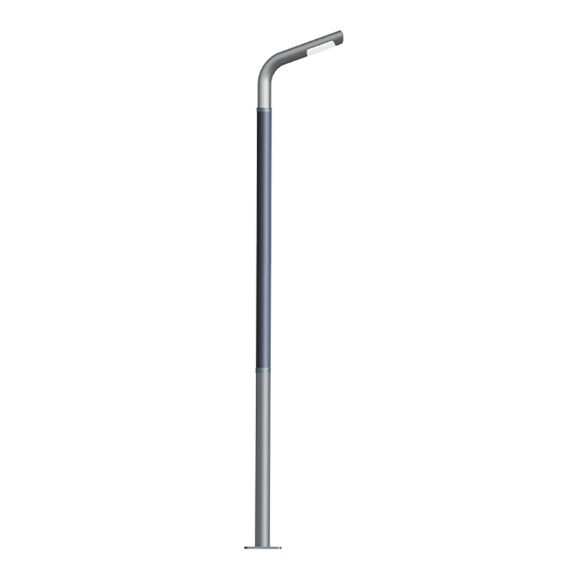 20W LED Solar Garden Light with Flexible solar panel on pole 2FSG040-NEWLIGHT ENERGY