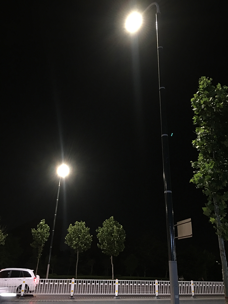 120W-150W Vertical Solar Light Pole With Flexible Solar Panel On Pole-NEWLIGHT ENERGY 120W-150W Vertical Solar Light Pole With Flexible Solar Panel On Pole-NEWLIGHT ENERGY
