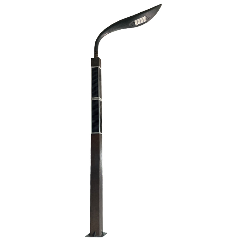 60W LED Solar Street Light With Solar Wrap Frame On Pole 2FSG056-NEWLIGHT ENERGY