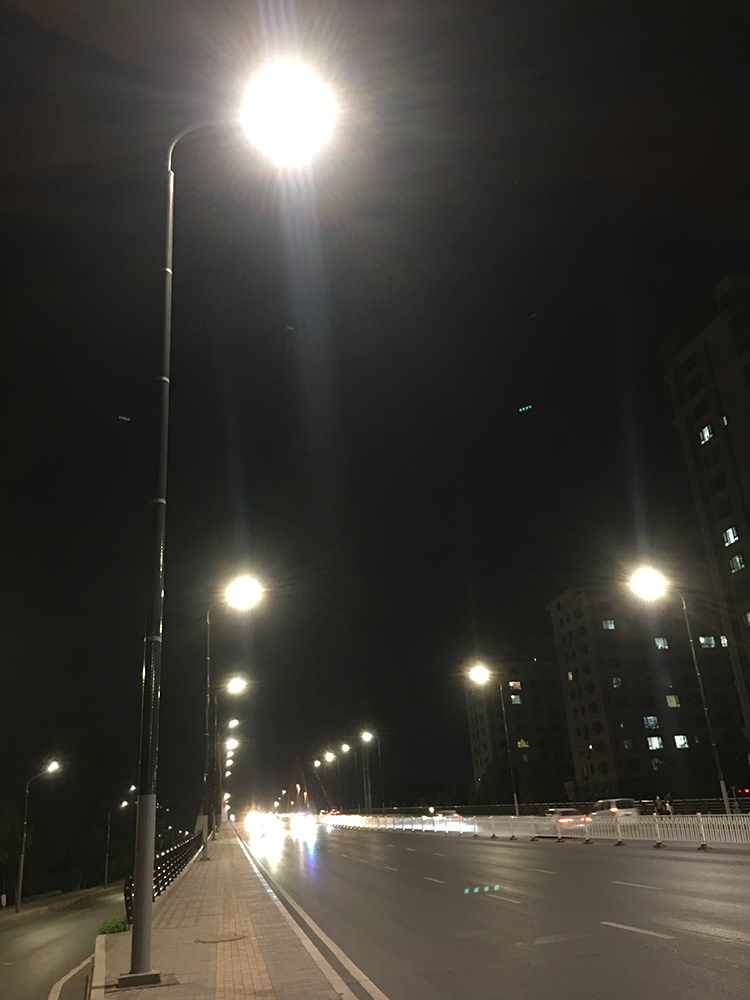 120W-150W Vertical Solar Light Pole With Flexible Solar Panel On Pole-NEWLIGHT ENERGY 120W-150W Vertical Solar Light Pole With Flexible Solar Panel On Pole-NEWLIGHT ENERGY