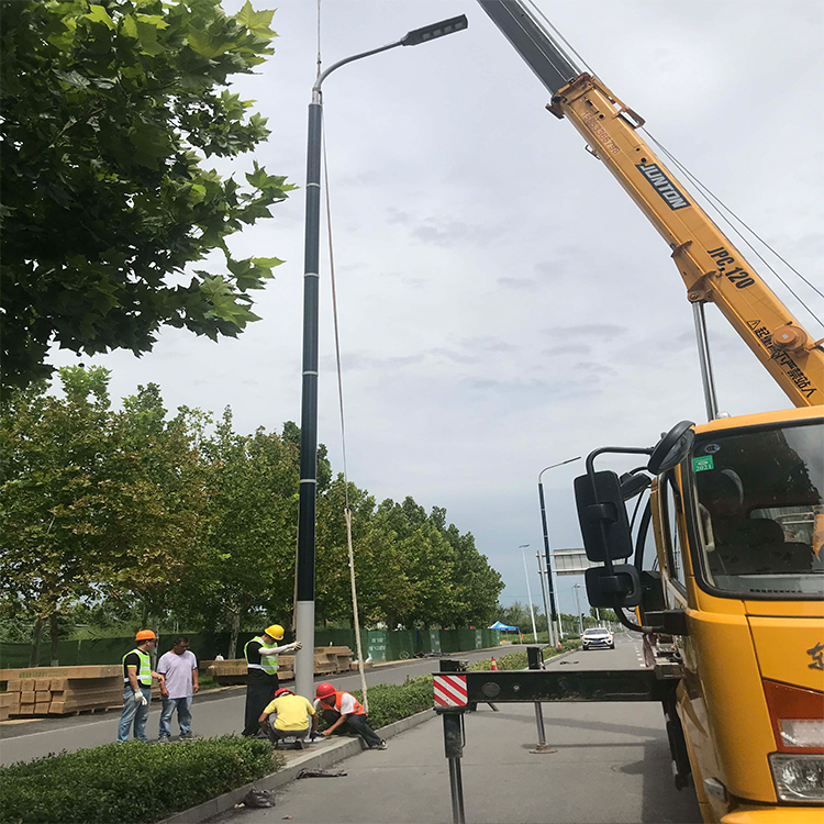 120W-150W Vertical Solar Light Pole With Flexible Solar Panel On Pole-NEWLIGHT ENERGY 120W-150W Vertical Solar Light Pole With Flexible Solar Panel On Pole-NEWLIGHT ENERGY