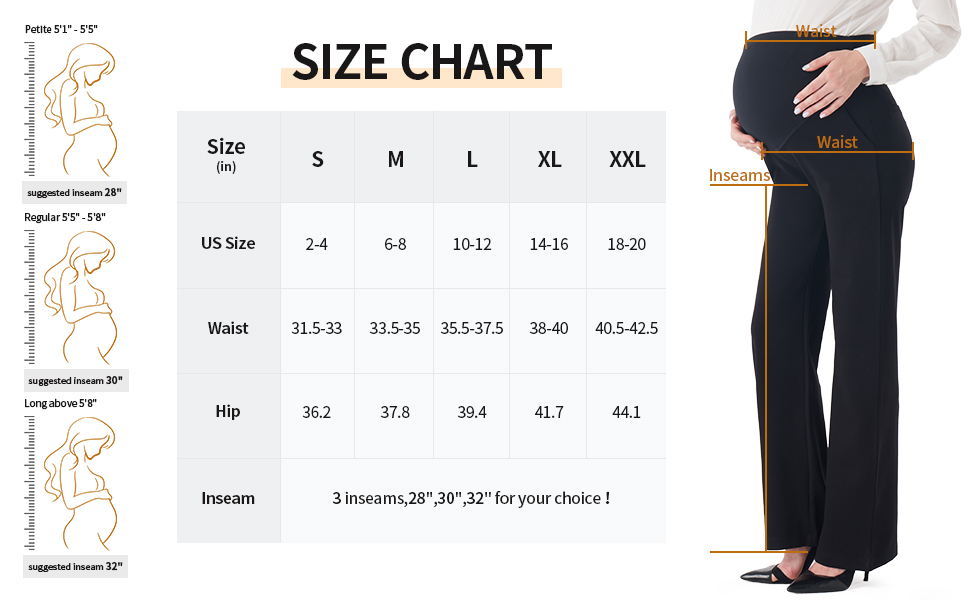 Women's Maternity Straight Leg Dress Pants