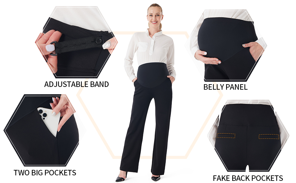 Women's Maternity Straight Leg Dress Pants