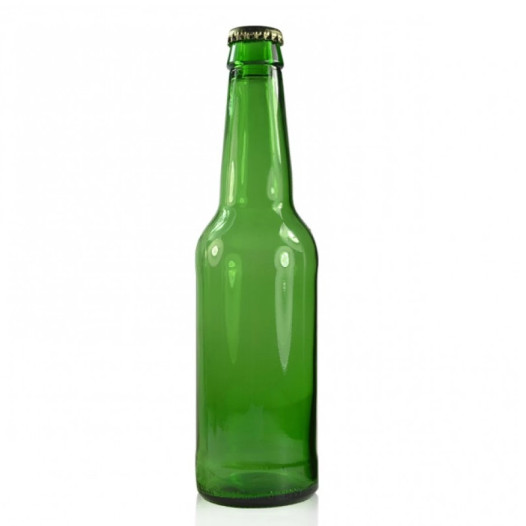 Bouteilles de bière verte de forme ronde de 330 ml