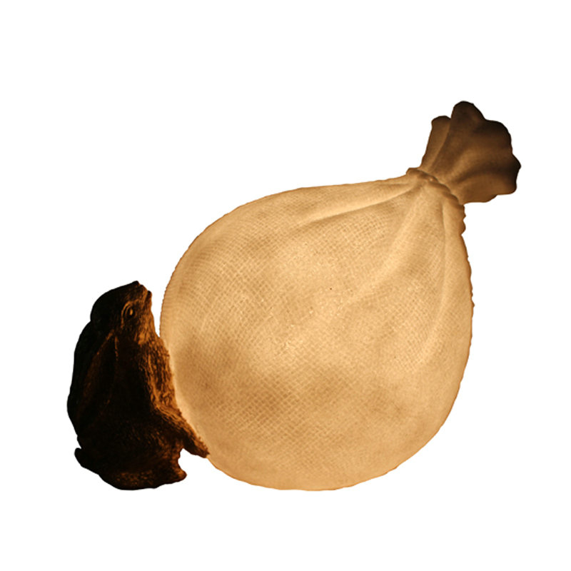 Sandstone intérieur LED Animal Bonnny avec lampe de sac