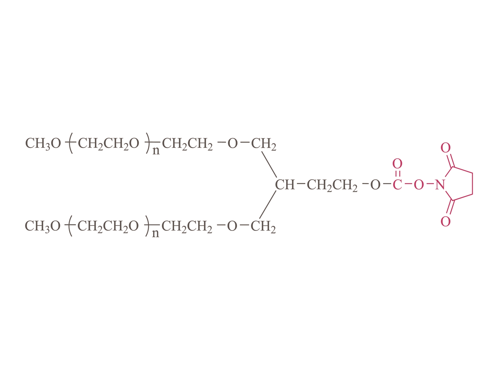 Méthoxypolie à 2 bras (éthylène glycol) carbonimidyle de succinimidyle (PT02) [PEG-SC à 2 bras (PT02)]