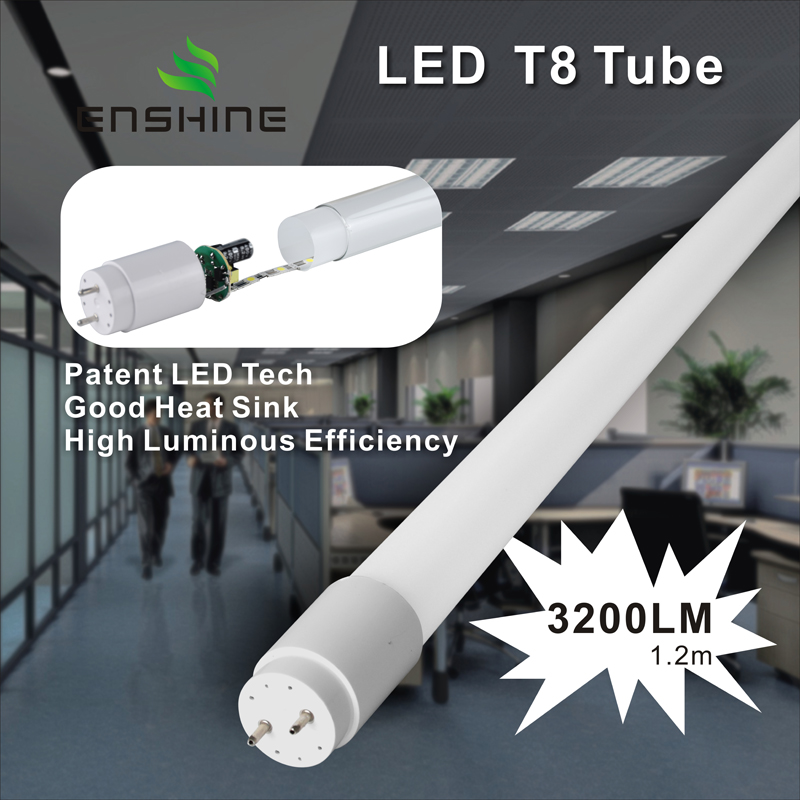 Efficacité lumineuse élevée LED T8 TUBE 6-32W YX-T8