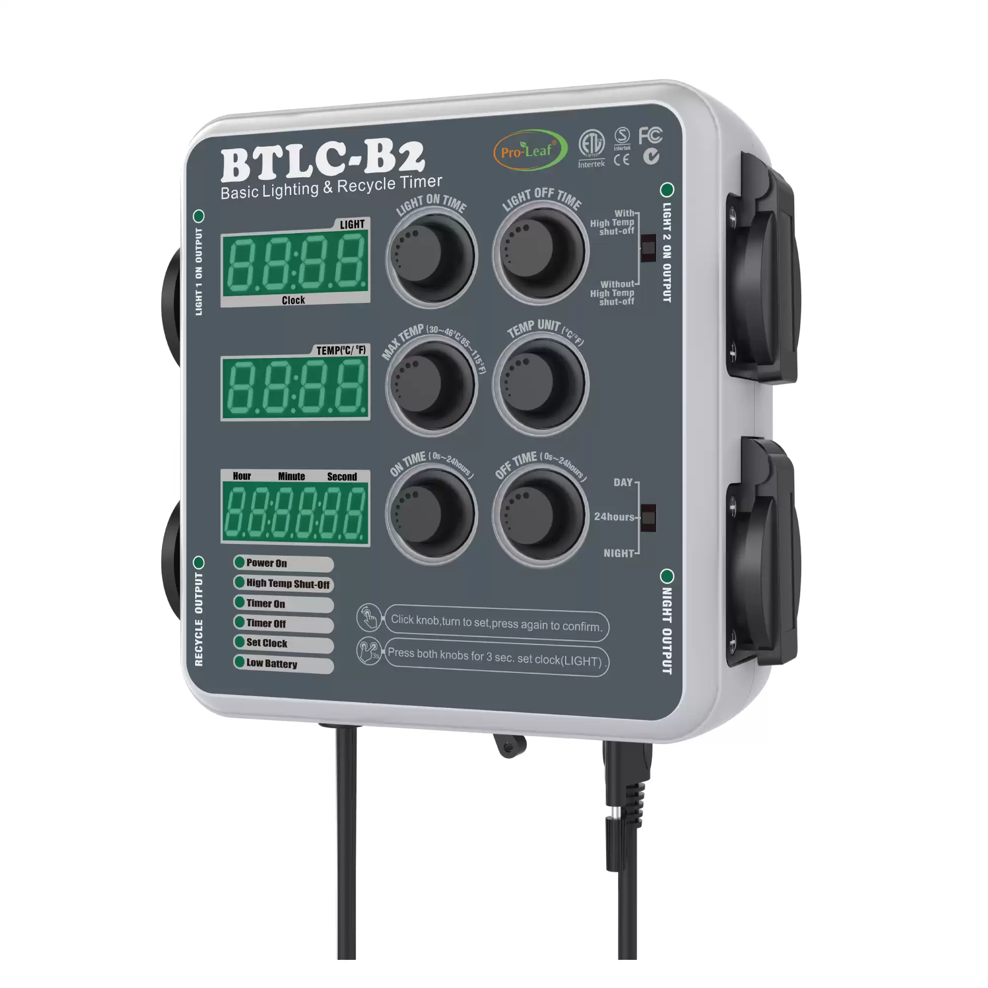 BTLC-B2 Contrôleur de minuterie numérique et de recyclage numérique
