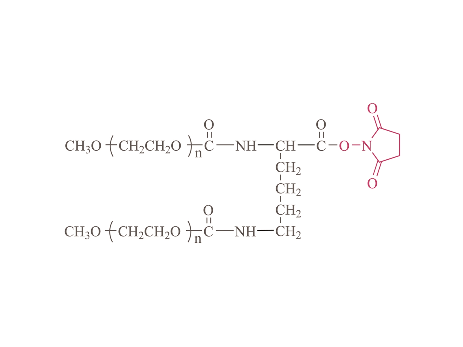 Ester succinimidylique de méthoxypolie de 2 bras (Ethylene glycol) (LYS01) [PEG-NHS à 2 bras (LYS01)]