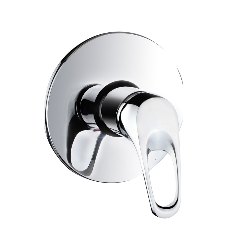 Mélangeur de douche de salle de bain moderne avec robinet dissimulé en laiton 23015-CR-K1