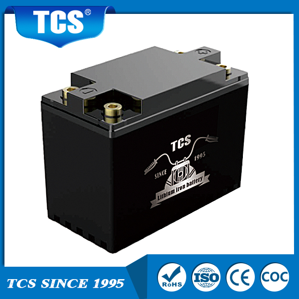 Démarreur de batterie au lithium de la batterie TCS pour motos 12V T2