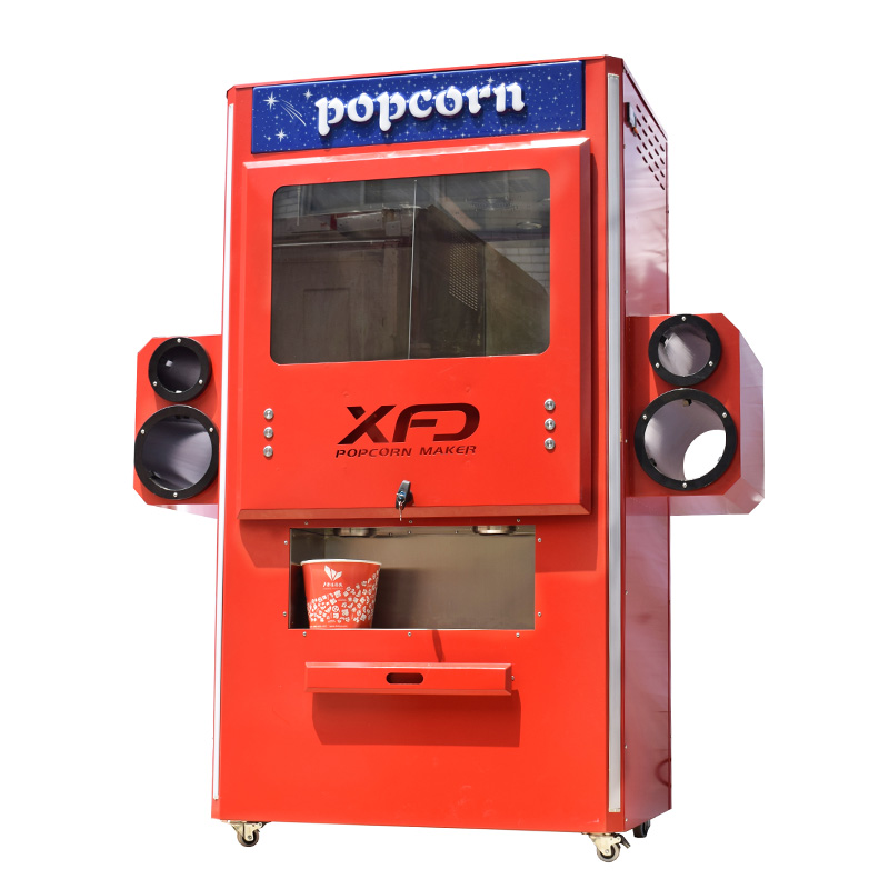 Distributeur de pop-corn à écran tactile de Deluxe Rouge de 6 'avec tarière