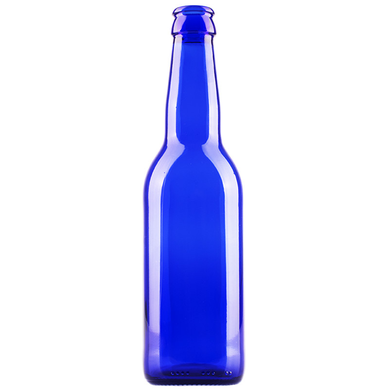 Bouteille de bière en verre bleu 330ml Cobalt