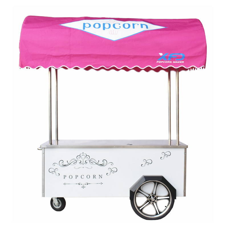Chariot Popper Popcorn mobile mobile mobile à quatre roues