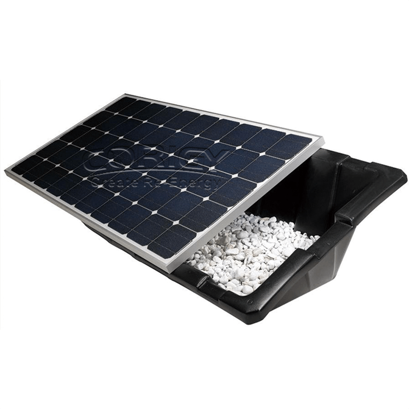 Système de montage sur toit en plastique pour panneaux solaires