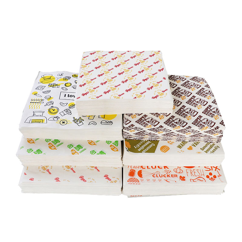 Hamburger personnalisé Emballage Papier Emballage Sandwich Sandwich Shawarma Papier de cire de qualité alimentaire