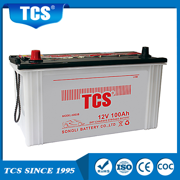 Batterie d'acide de plomb de batterie à sec automobile batterie 60038 TCS