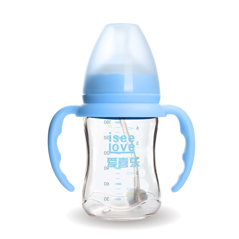 Bouteille en verre nourri à bébé de 180 ml de 6oz