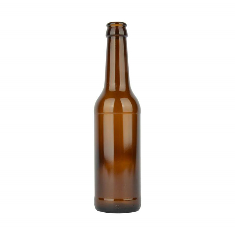 Bouteille de bière en verre de 330 ml avec bouchon de couronne