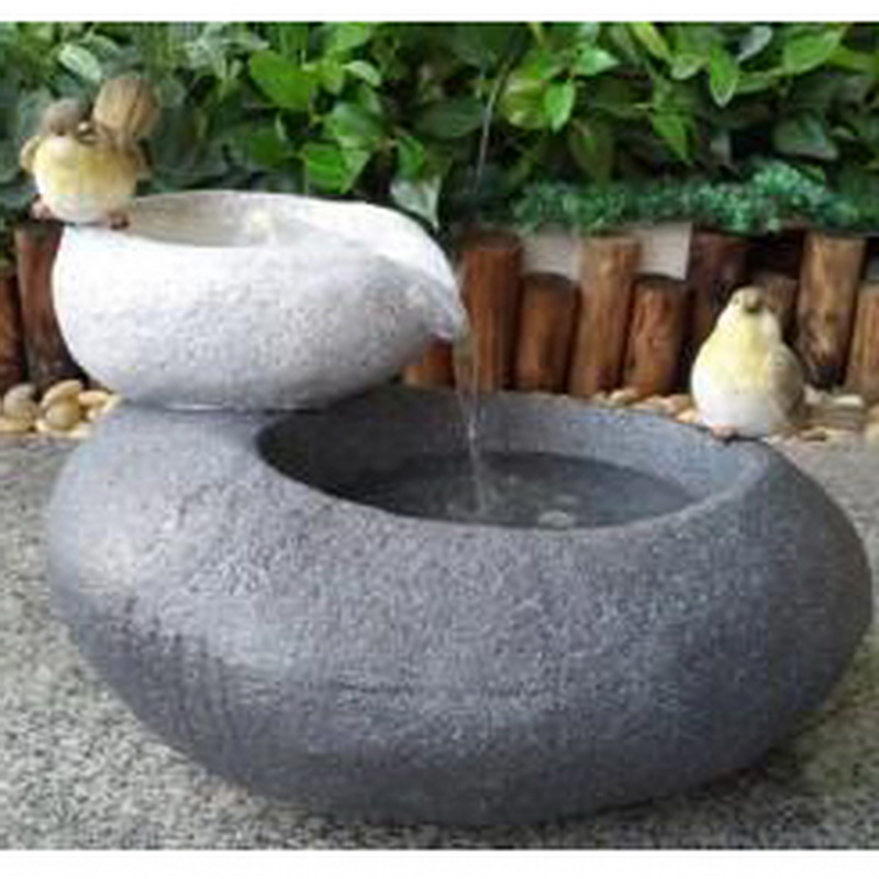 fontaine d'eau extérieure et intérieure de vente chaude avec oiseau