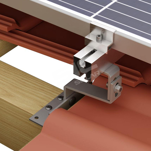 Crochet de toit solaire réglable en acier inoxydable