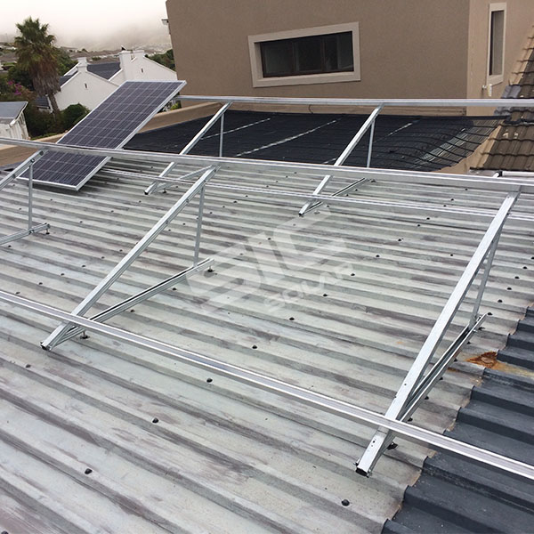 Supports de toit à panneau solaire triangle fixe