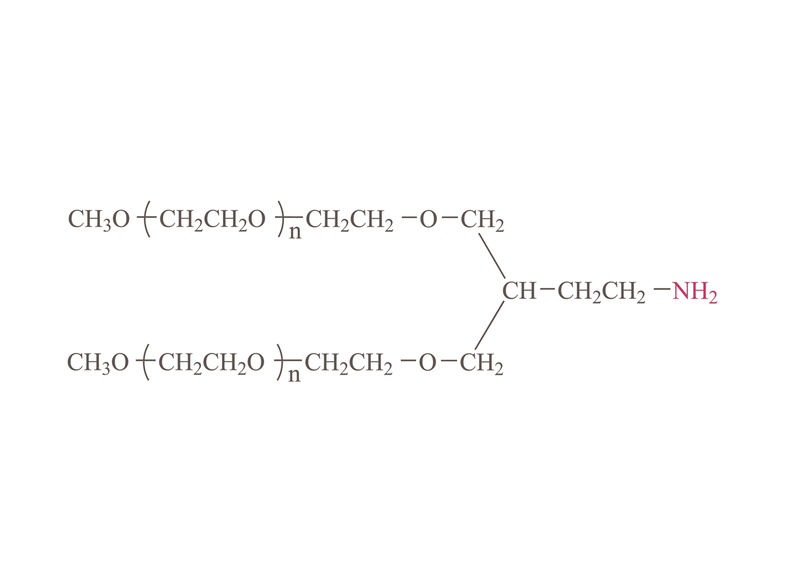 Méthoxypolie à 2 bras (éthylène glycol) amine (PT02) [PEG-NH2 à 2 bras (PT02)]