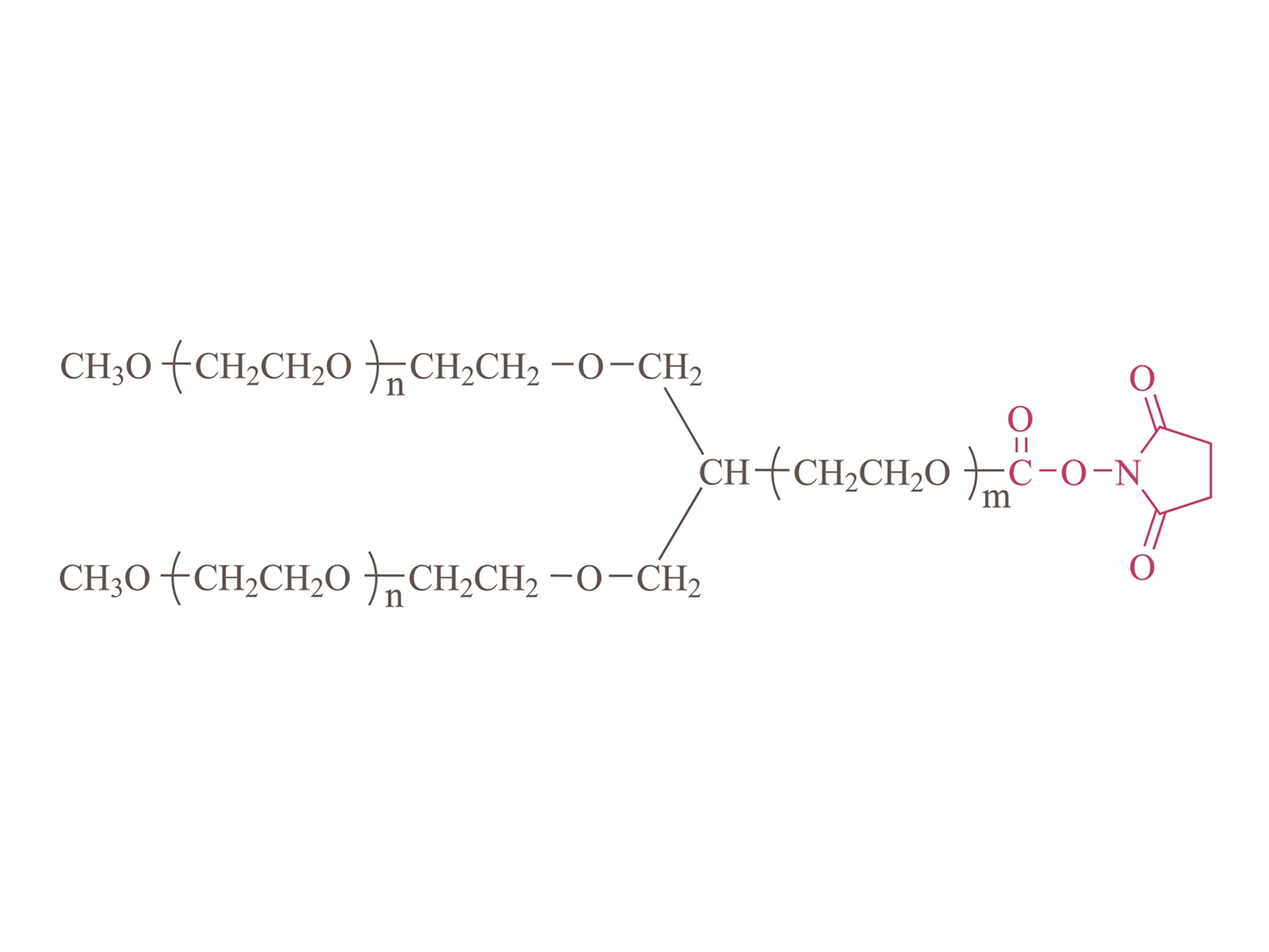 Poly (éthylène glycol) en forme de Y carbonate de sucinimidyle (Y1PT02) [PEG-SC de forme Y