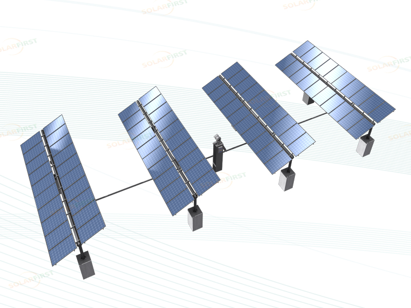 Système de suivi solaire Horizontal à l'axe horizontale