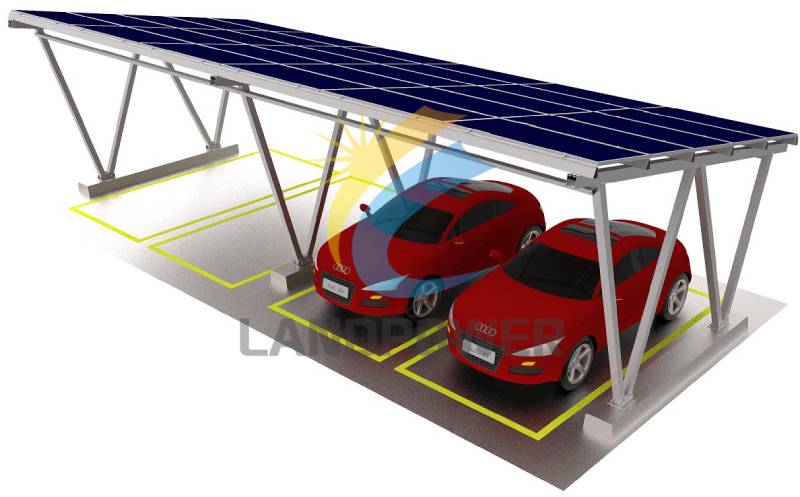 Structure de carport de panneau solaire en aluminium
