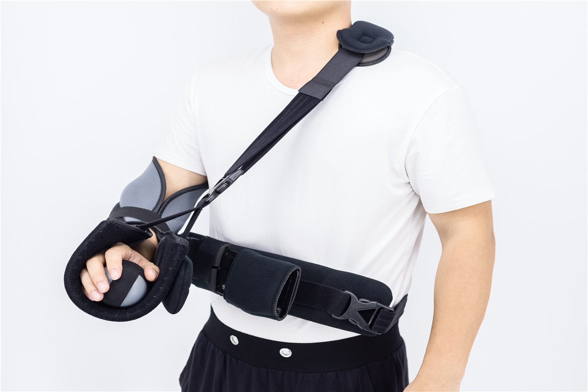 Immobilisant à bras d'épaule réglable avec barre métallique à angle libre fabricant personnalisé