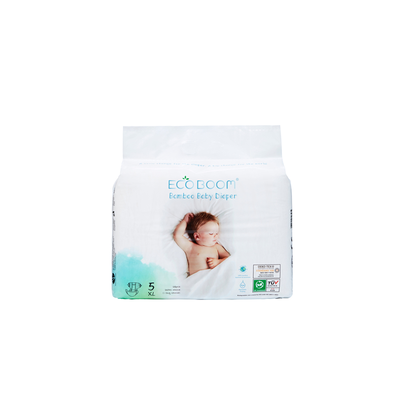 BOOM ECO BOOM BAMBOO BIODEGRADABLE BABY COUCHE DE BABY PACK PACK TAILLE XL