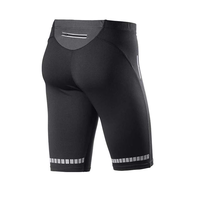 Pantalon de sport Capri pour hommes avec poche réfléchissante et impression pour la sécurité