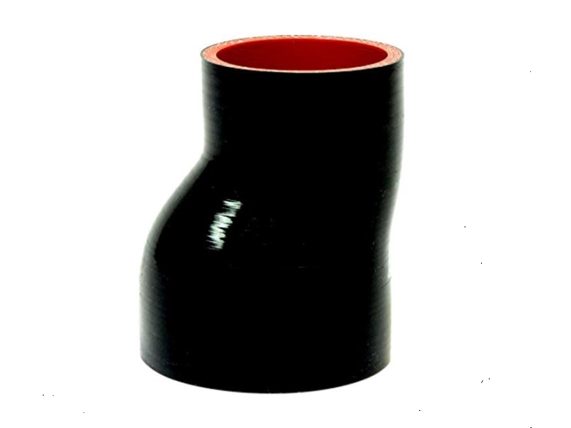 Coupleur de tuyau de silicone offset Coupleur noir Réducteur