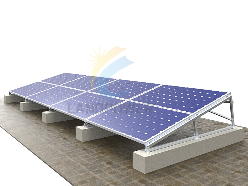 Système de montage solaire de toit plat sur le panneau solaire