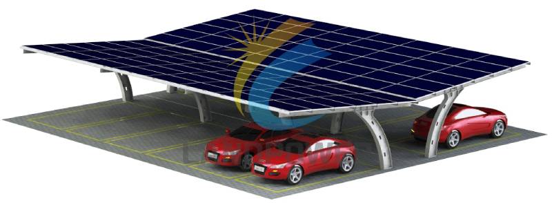 Structure de carport en acier Solar PV