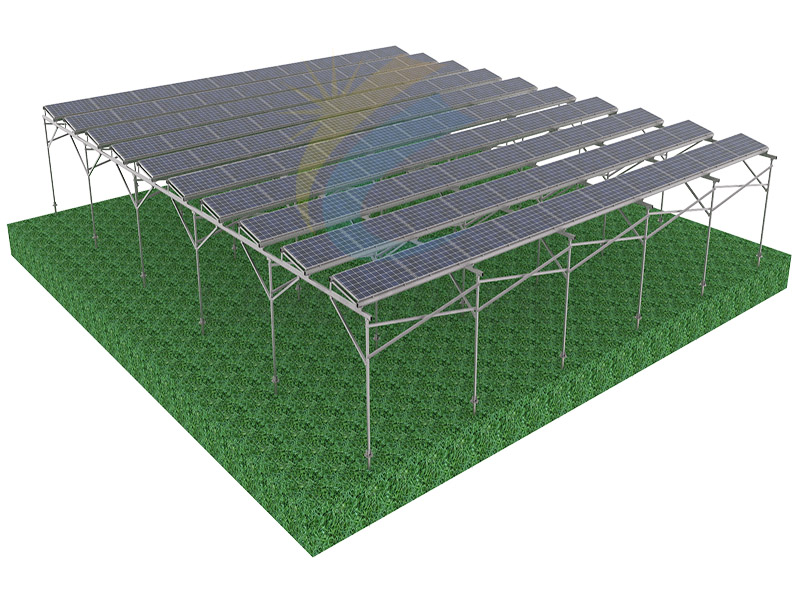 Structure solaire à serre agricole