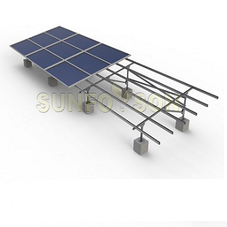 Support de montage solaire solaire en acier galvanisant