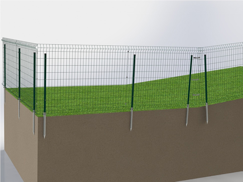 Système de montage des clôtures solaires (clôtures en acier)