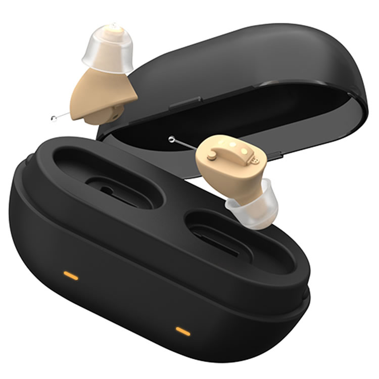 Meilleure vente aux aides auditives de l'ITC rechargeables Amazon pour les personnes âgées avec une perte auditive sévère
