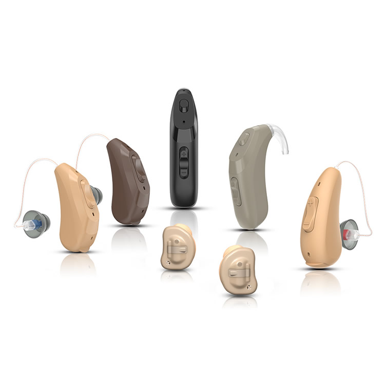 AIUSTAR Meilleur Bluetooth Numérique Aide auditive RIC pour personnes âgées avec une perte auditive sévère