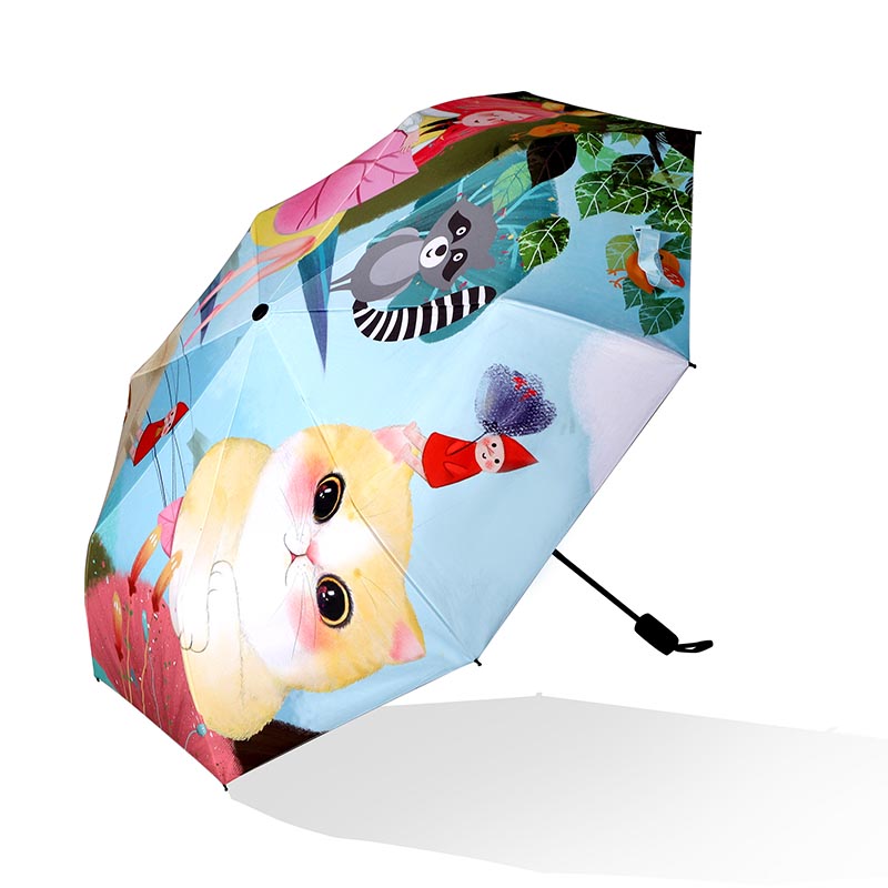 Petit conception automatique de parapluie pliable à coupe-vent