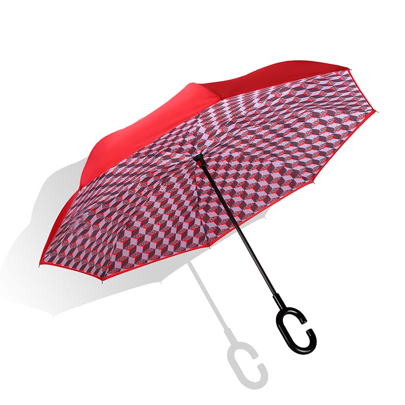 Parapluie inversée inversée design coupe-vent