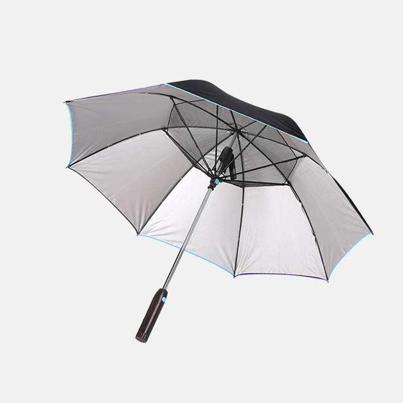 Parapluie de golf étanche à la coupe transversale UV avec ventilateur