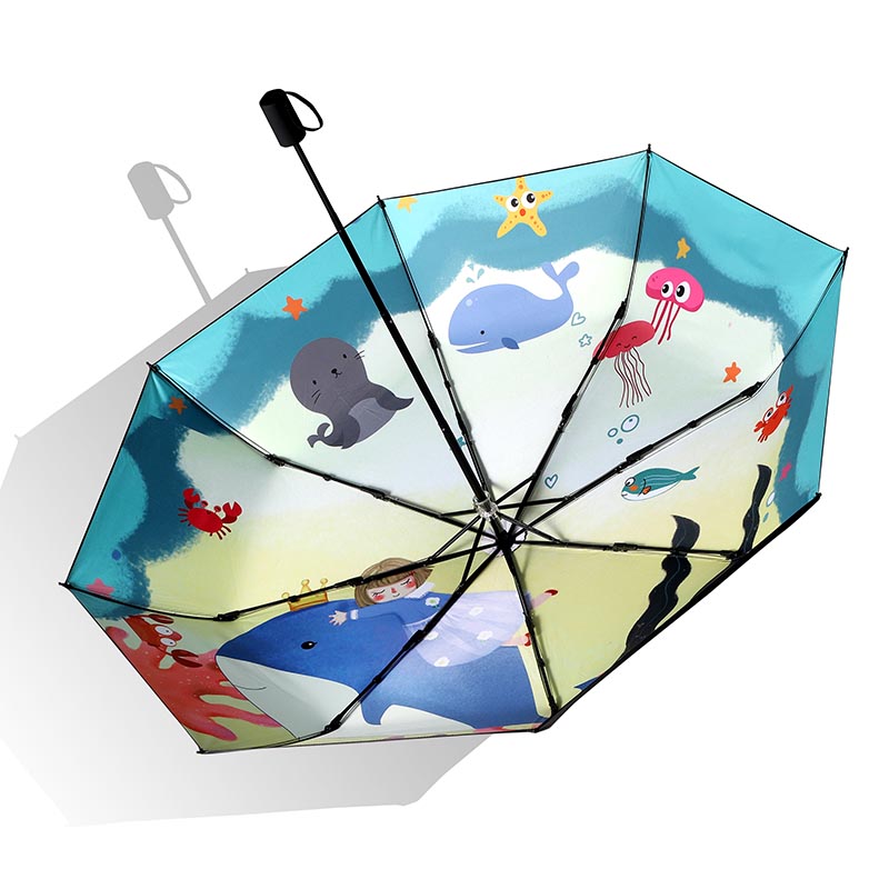 Parapluie de pliage automatique personnalisé à vent)