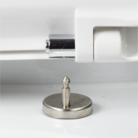Fermer lentement S.S. 304 Deux boutons-poussoirs pour siège de toilette