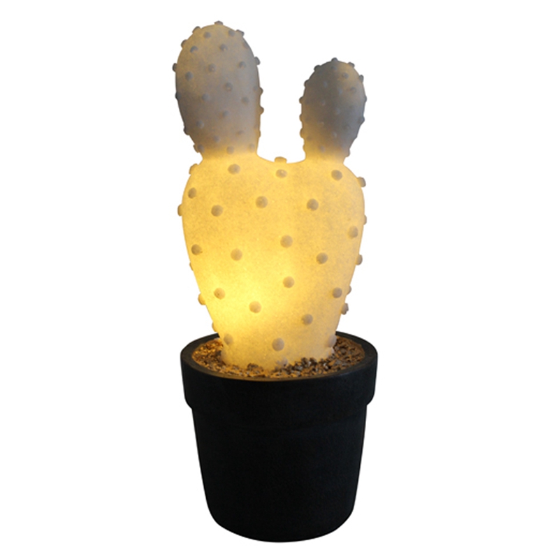 Lampes de table de cactus de décoration intérieure pour un usage intérieur