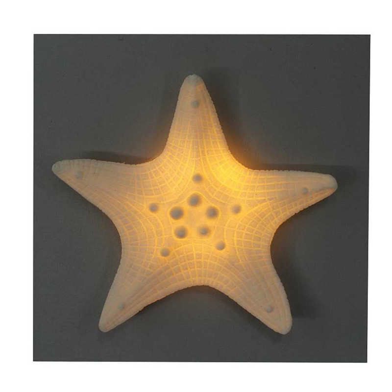 Sea Star Design décoratif en bois MDF pour l'artisanat avec des lumières LED pour la décoration